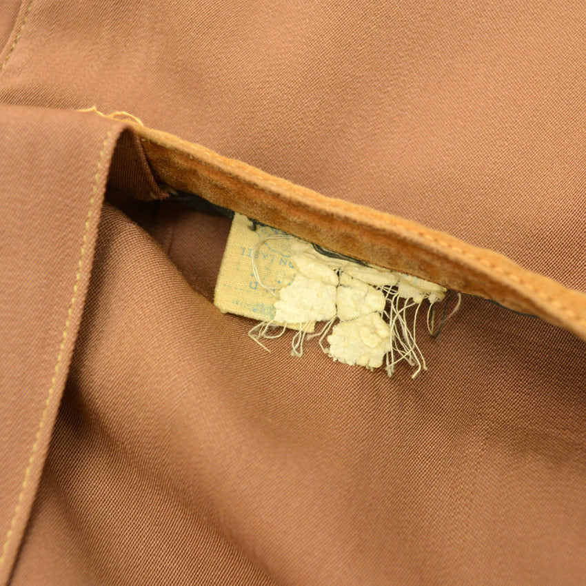 60's david church No Collar Gabardine Shooting Jacket...