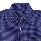 ~70's Small Polka Dots All Cotton Shirt... about S