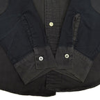 60's Authentic Ivy BLACK TWO TONE B/D SHIRT...M