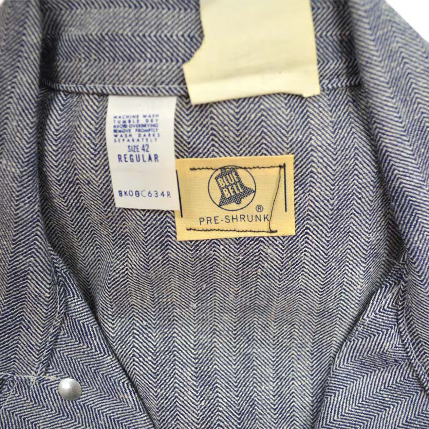 60's Deadstock BLUE BELL HBT ALL IN ONE with ORIGINAL BAND... 42R