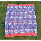 Circa 1950's Old Southwest Cotton Camp Blanket Cowboy... 167cm×150cm