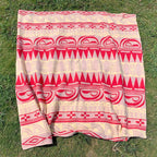 Circa 1950's Old Southwest Cotton Camp Blanket Geometric ... 160cm×156cm