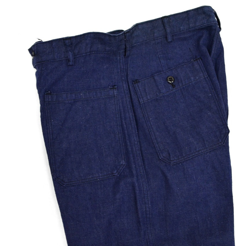 60's USNAVY DUNGAREE DENIM TROUSERS SELVAGE... MINT