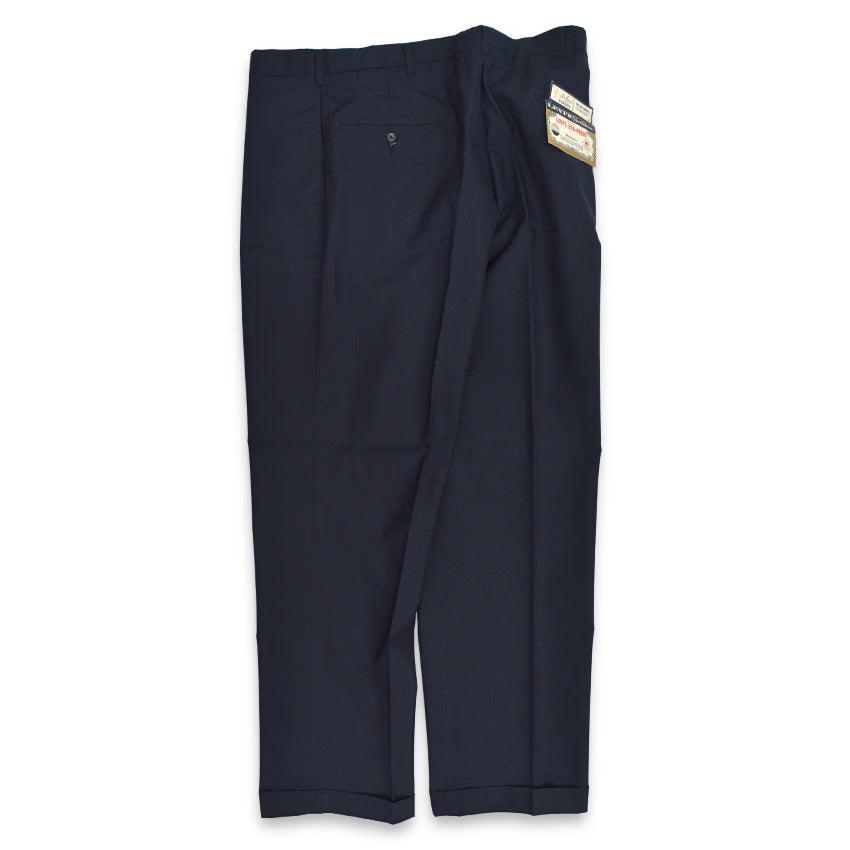 60's Deadstock LEVI'S 549-3318 STA-PREST SLACKS DARK NAVY... W38 L29