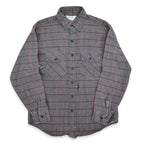 70's FIVE BROTHER CHECK FLANNEL SHIRT... M