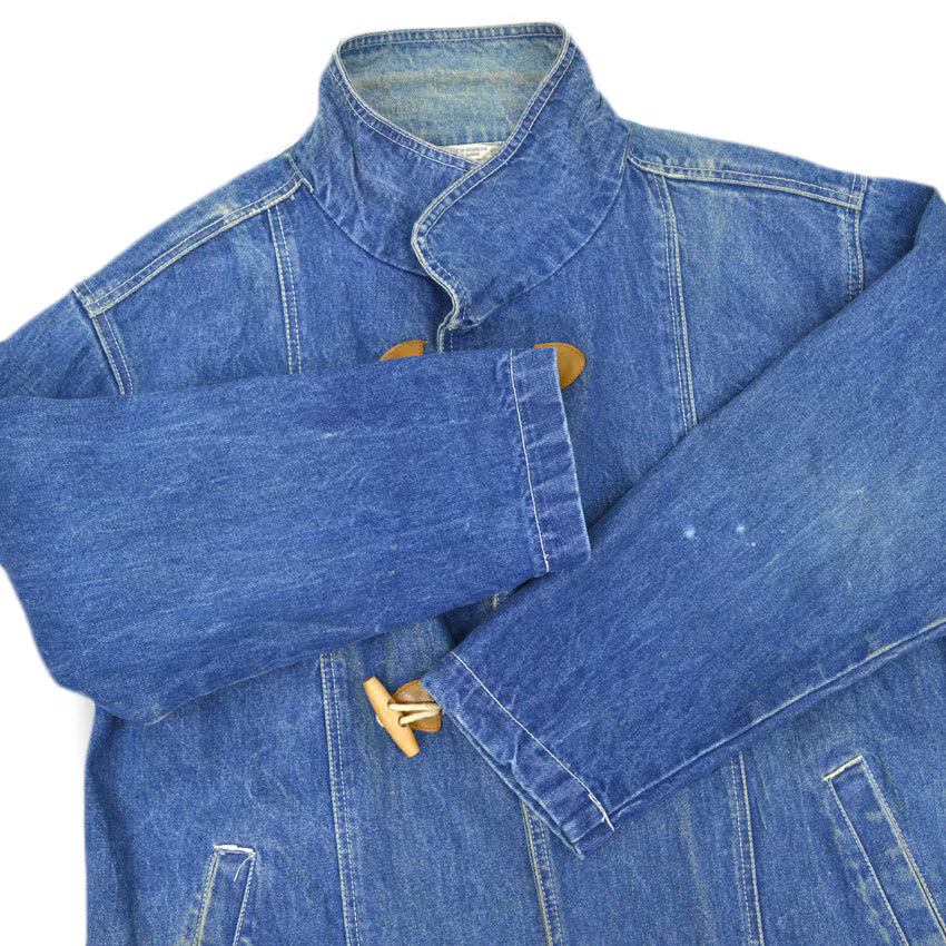 ~90's DENIM DUFFLE COAT...M