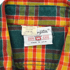 1970's Washington DEE CEE FLANNEL SHIRT... XL