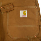 1970's DEADSTOCK CARHARTT BROWN DUCK DOUBLE KNEE OVERALL... W36 L28