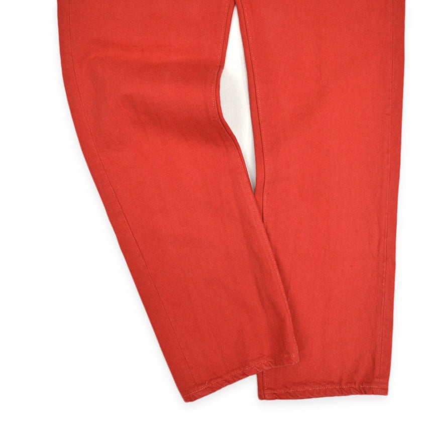 1980's Deadstock Levi's 501 Red dyed Denim pants... W32 L32
