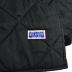1990's BIG SMITH ALL BLACK QUILTED JACKET...M