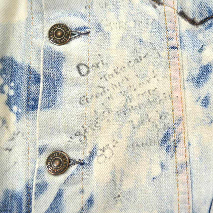 1980's Levi's 70505 Class of 85 Bleached Denim Jacket ... Fits like 38