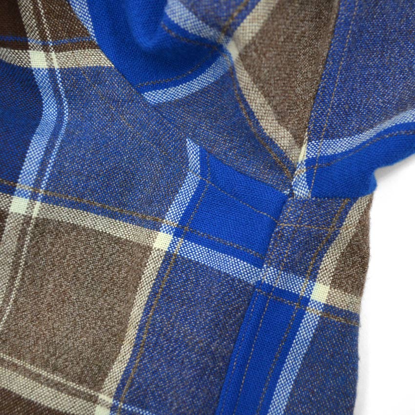 1960's VAN HEUSEN BLOCK PLAID SHIRT...L