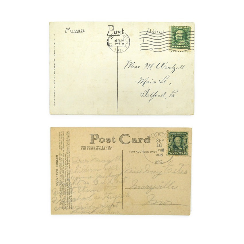 SWASTIKA OLD POST CARD 2枚セット ...