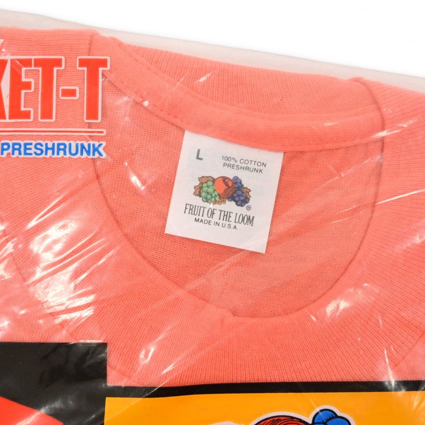 ~1990's Deadstock FRUIT OF THE LOOM POCKET-T PEACH... L