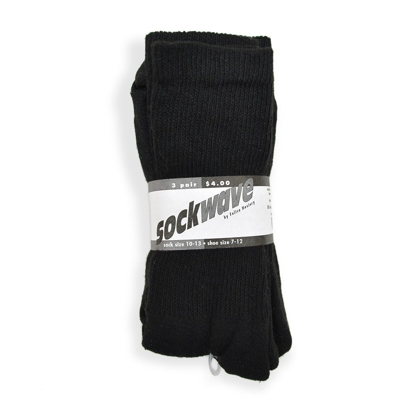 sockwave by Felice Hosiery Hanes Socks Black ... 3-pair set