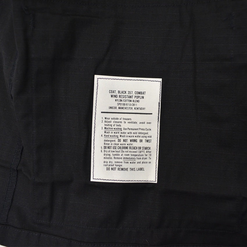 1990's Deadstock USARMY BLACK 357 BDU JACKET... SS