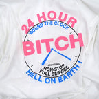 1980s Deadstock SCREEN STARS BEST '24-Hour Bitch!!' T-SHIRT ... L