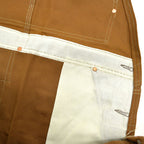 1970's Deadstock CARHARTT BROWN DUCK DOUBLE KNEE OVERALL...W38 L28