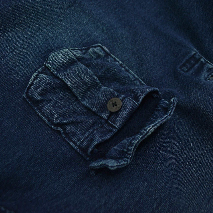 Polo by Ralph Lauren Indigo Dyed Hi Neck Sweat Shirt... XL