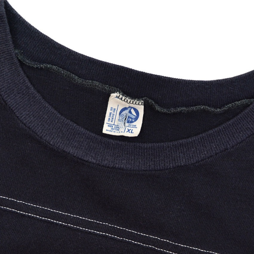 1980's ARTEX BLACK & DARK NAVY WSU FOOTBALL SHIRT ... XL