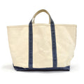 1980's LLBEAN BOAT AND TOTE BLUE... LARGE