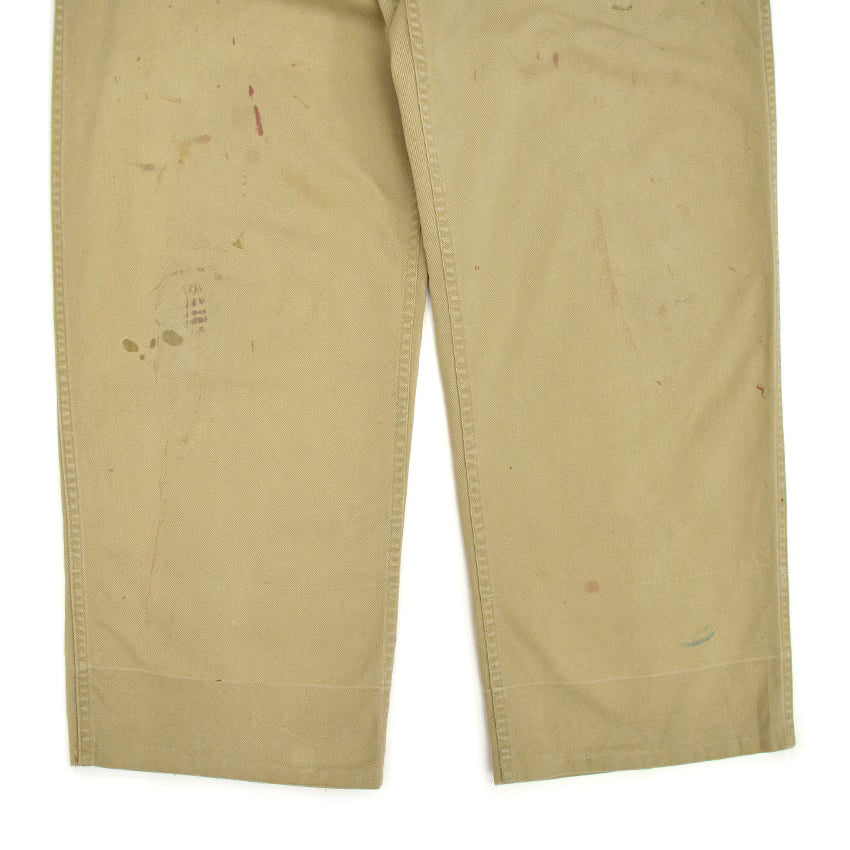 1940's~ USARMY 1945 TROUSERS COTTON KAHKI CHINO... W31 L29