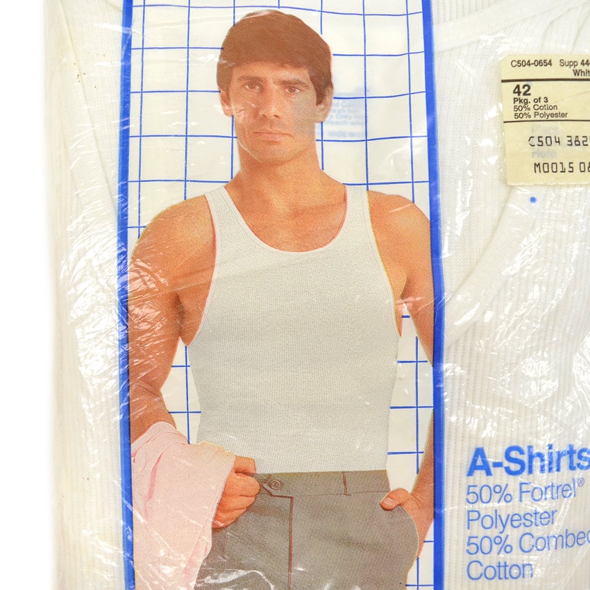 DEADSTOCK JCPenney A-Shirts Tank Top 3-Pack ... 42