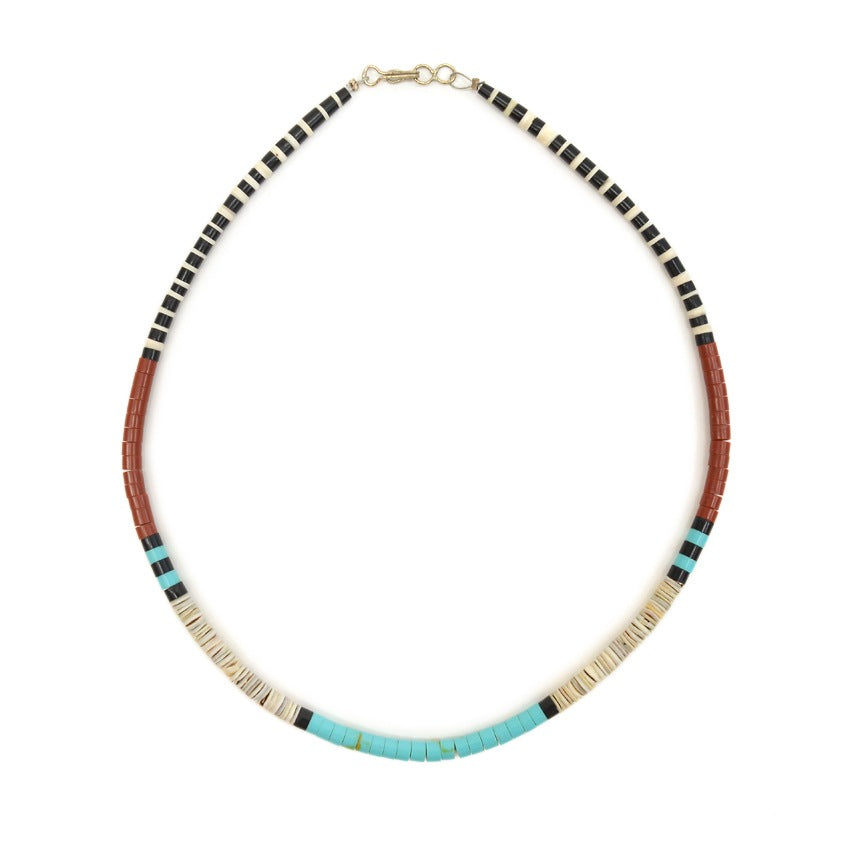 SANTO DOMINGO TURQUOISE & SHELL NECKLACE... NEW