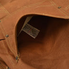 1950's DEADSTOCK CARHARTT BROWN DUCK DOUBLE KNEE OVERALL... W42 L32