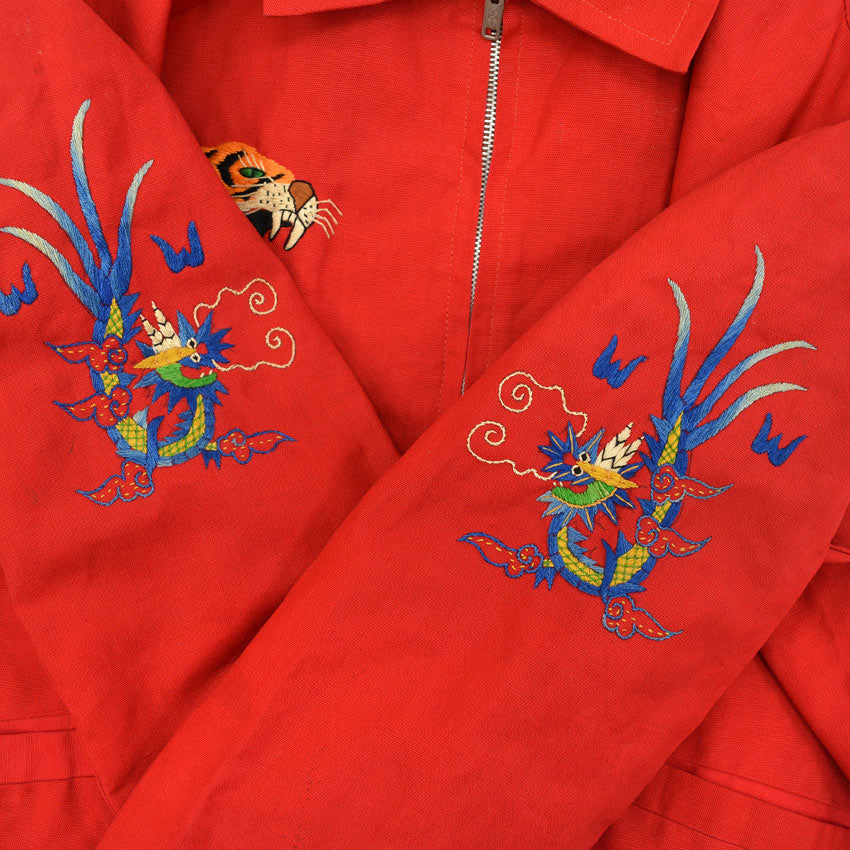 1960s VIETNAM SOUVENIR JACKET (Vietnamese souvenir jacket) Red...