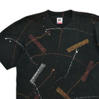 1990's FRUIT OF THE LOOM ABSTRACT PAINT T-SHIRT ... XL