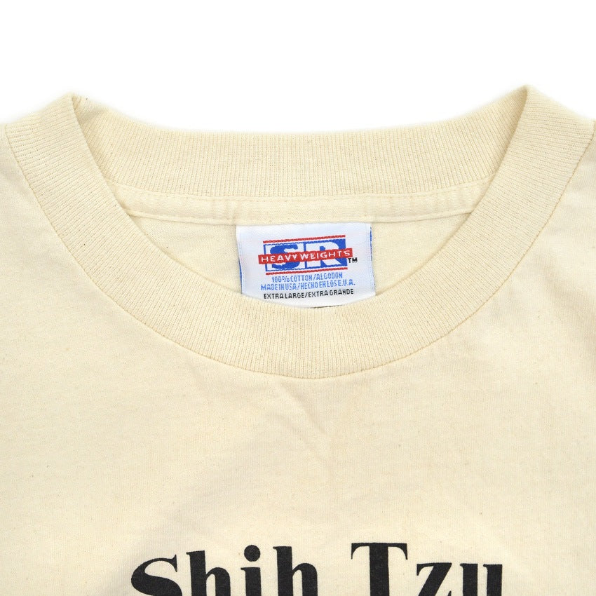 1980's~ SR Shih Tzu DOG PRINT T-SHIRT...XL