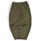 1980s- GENERRA COLLECTION Linen x Cotton Plaid Slacks... W32 x L31