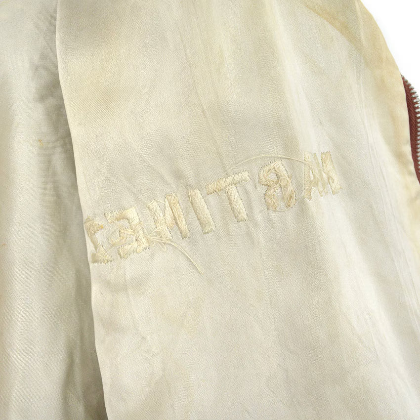 1960s VIETNAM SOUVENIR JACKET (Vietnamese style jacket) 65-66 with embroidered name...
