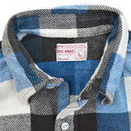 1970's~ BIGMAC BLOCK PLAID FLANNEL SHIRT... LARGE