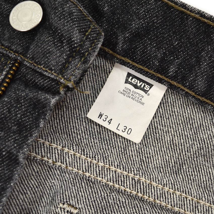 1990's Levi's 517 BLACK DENIM PANTS... W33 L28