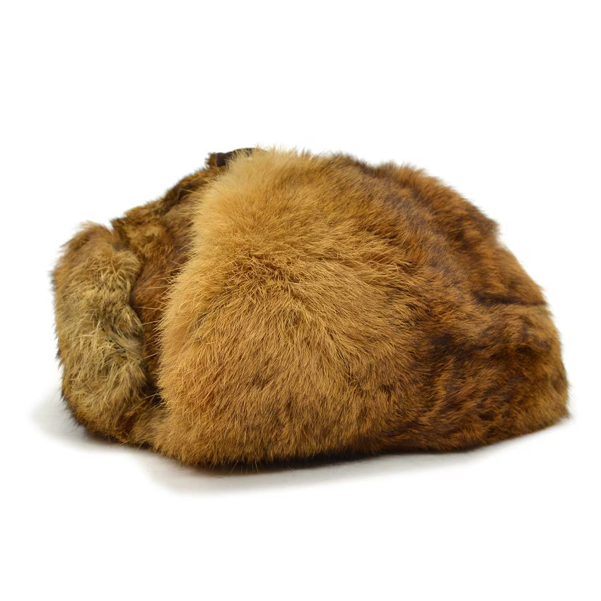 ~1980's LLBEAN NORTH KING NATURAL RABBIT FUR HAT...XL