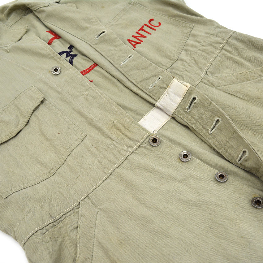 1940's A.RIFKIN&CO. ATLANTIC WHITE FLASH HBT WORK COVERALL 40 ... AS IS