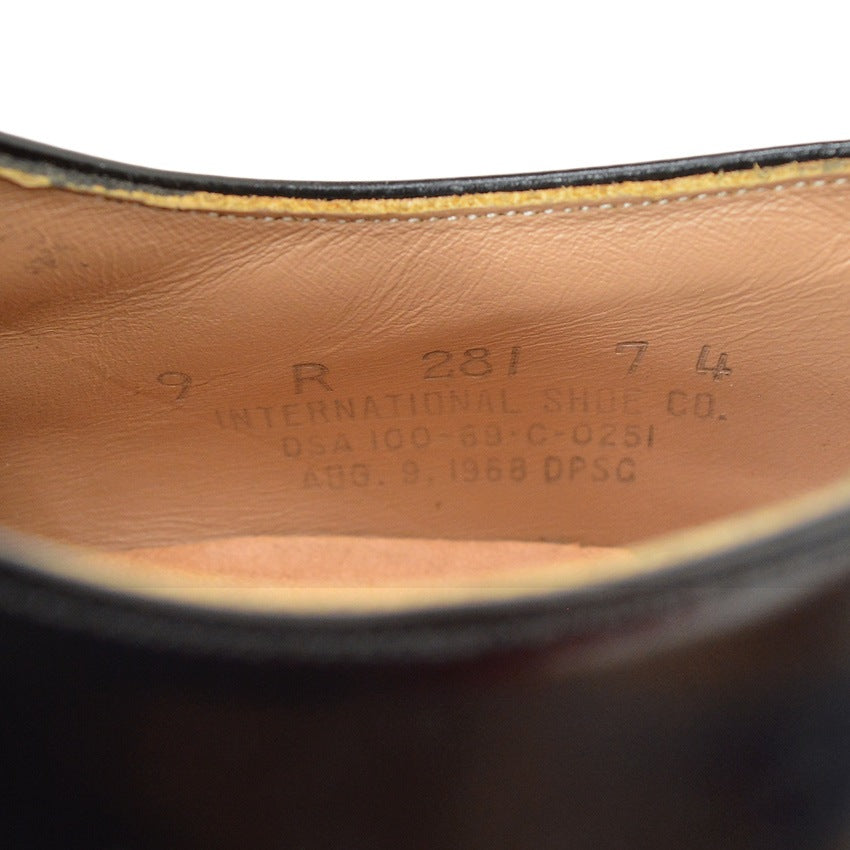 1960's U.S.NAVY SERVICE SHOES INTERNATIONAL SHOE CO ... 9R