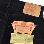 DEADSTOCK Levi's 501 BLACK DENIM PANTS Made in USA... W33 L32
