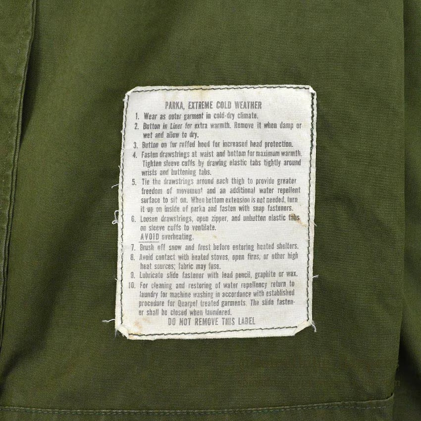 1970's USARMY M-65 PARKA, SHELL...S