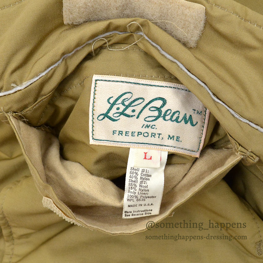 1970's L.L.BEAN REVERSIBLE VEST TAN ... L