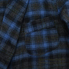 1950's PENDLETON OMBRE PLAID WOOL ROBE ... L