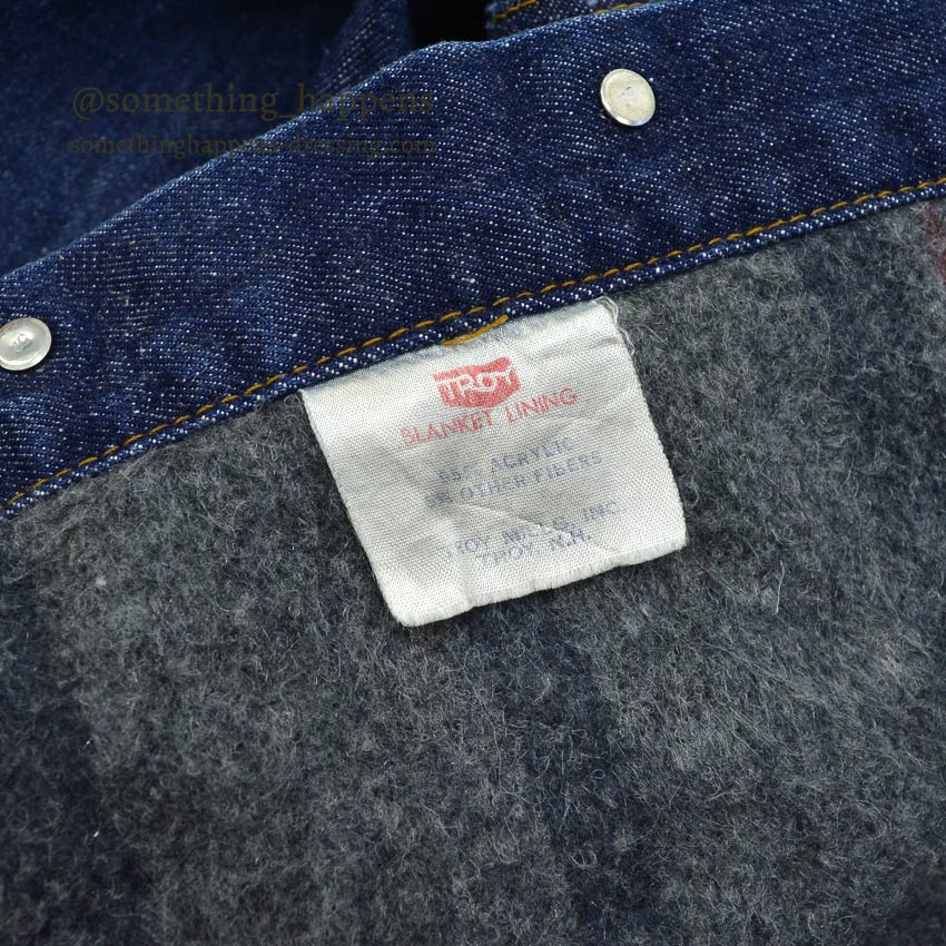 1970's Levi's 70505-0317 small-e DENIM JACKET BLANKET... 46