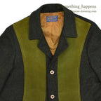 1950's~ PENDLETON UNUSUAL FOREST GREEN WOOL JACKET ... Fits like 36