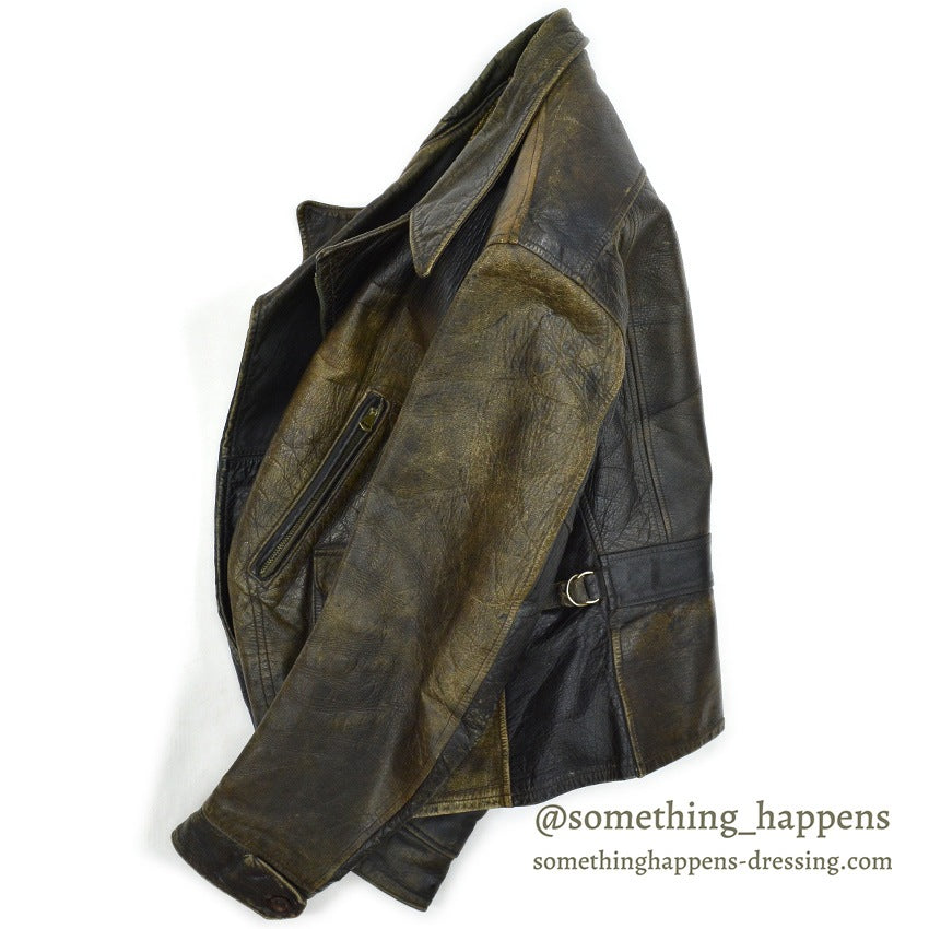 1930's TWO TONE HORSEHIDE LEATHER SPORTS JACKET ...