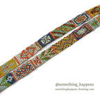 c.1930's OLD NATIVE AMERICAN COLOR BEADED NECKLACE SWASTIKA...
