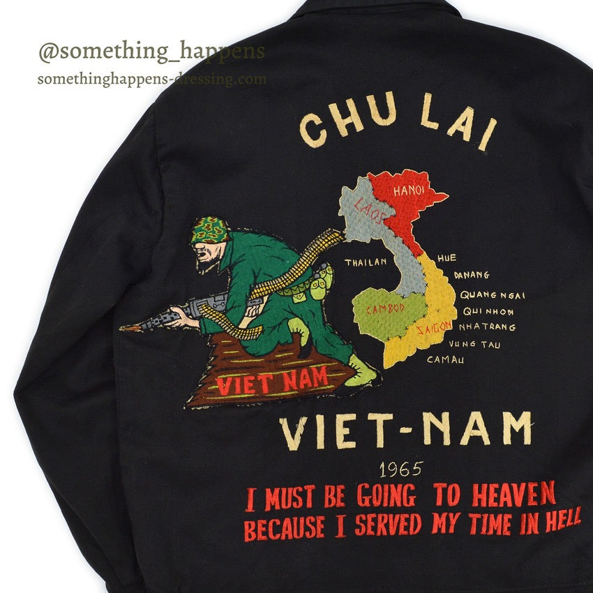 1960s Vietnam Souvenir Jacket (Vietnamese style) 1965 Special Patches...