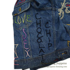 1970's Lee EMBROIDERY DENIM JACKET ... Fits like 44