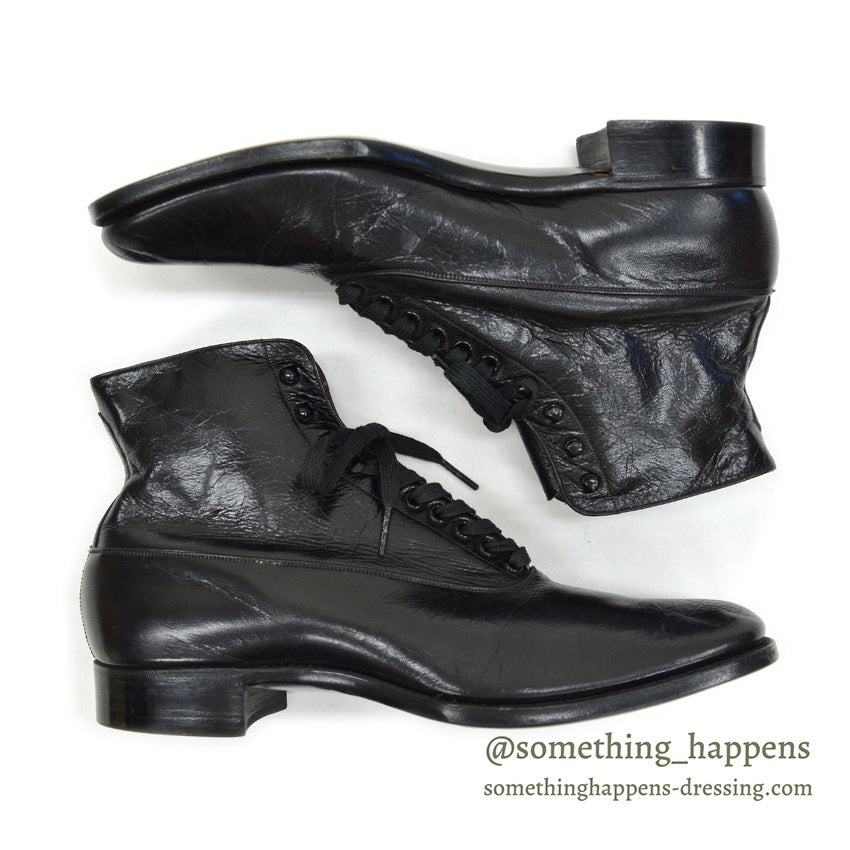 1920's~ UNITED STATES RUBBER COMPANY LEATHER SHOES WITH BOX...